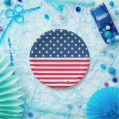 7月4日の星とストライプ赤白と青 ペーパープレート (パーティー)