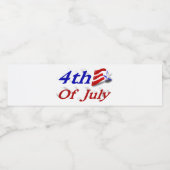 7月4日の星とストライプ ペットボトルラベル (シングルラベル)