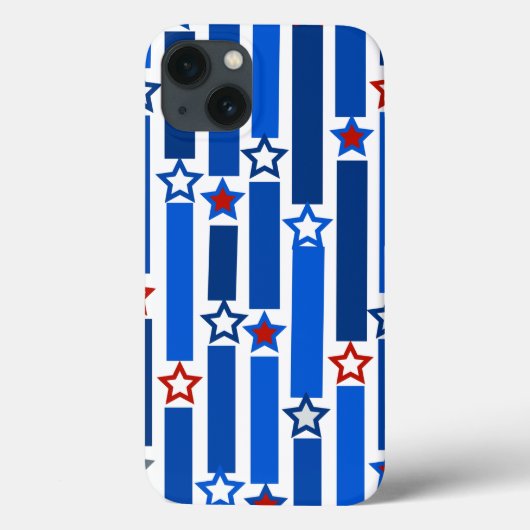 7月4日の星とストライプ Case-Mate iPhoneケース (裏面)