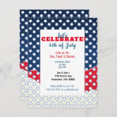 7月4日の星付き赤白と青 (正面/裏面)