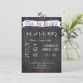 7月4日の爆竹とスターズパーティの招待状 招待状 (スタンド正面)