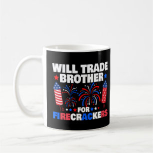 7月4日の爆竹のために弟を交換する コーヒーマグカップ