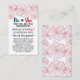 7月4日の爆竹の性別公開パーティー エンクロージャーカード