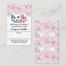 7月4日の爆竹の性別公開パーティー エンクロージャーカード