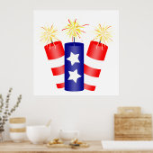 7月4日の爆竹トリオ ポスター (キッチン)