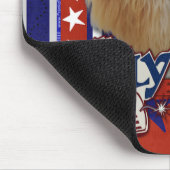 7月4日の爆竹-プードル-杏子 マウスパッド (コーナー)