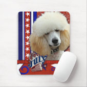 7月4日の爆竹-プードル-杏子 マウスパッド (マウス)