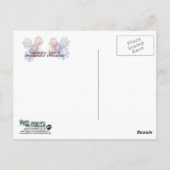 7月4日の爆竹 – GoldenDoodle ポストカード (裏面)