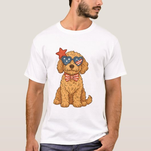 7月4日の犬 Tシャツ (正面)