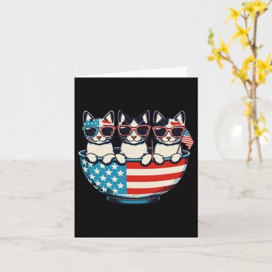 7月4日の独立に向けてInstant Fireworksのディレクターを務める カード (黄色い花)