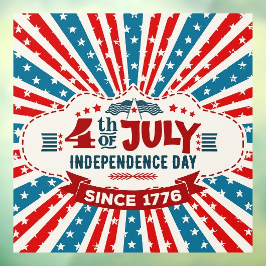 7月4日の独立の日ウィンドウの固定 ウィンドウサイン (シート3)