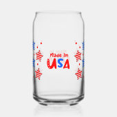 7月4日の独立の日Can Glass Wrap ガラス缶 (裏面)