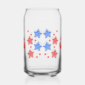 7月4日の独立の日Can Glass Wrap ガラス缶 (左)