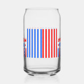 7月4日の独立の日Can Glass Wrap ガラス缶 (右)