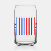 7月4日の独立の日Can Glass Wrap ガラス缶 (左)