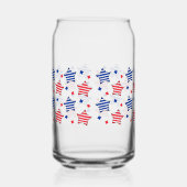 7月4日の独立の日Can Glass Wrap ガラス缶 (左)