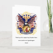 7月4日の独立性グリーティングカード カード (裏面)