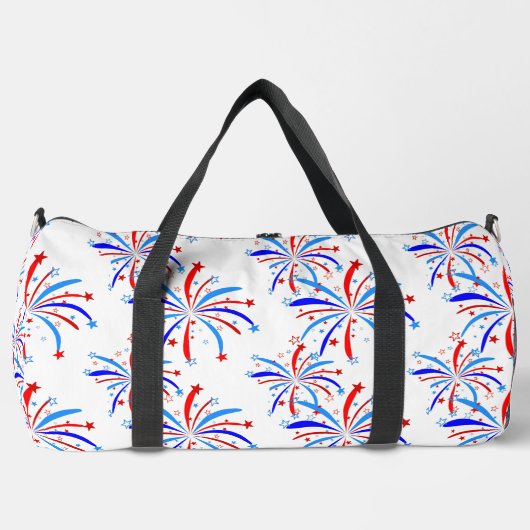 7月4日の独立花火大会 ダッフルバッグ (正面)