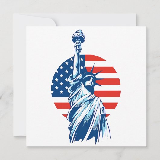 7月4日の独立記念日おめでとう サンキューカード (裏面)