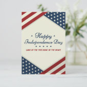 7月4日の独立記念日おめでとう サンキューカード (スタンド正面)