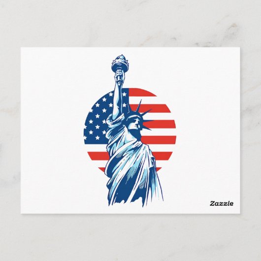 7月4日の独立記念日おめでとう ポストカード (裏面)