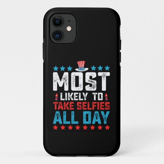7月4日の独立記念日に1日中自撮りする確率が最も高い Case-Mate iPhoneケース (裏面)
