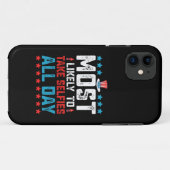 7月4日の独立記念日に1日中自撮りする確率が最も高い Case-Mate iPhoneケース (裏面(横))