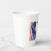 7月4日の独立記念日の米国国旗 紙コップ (右)