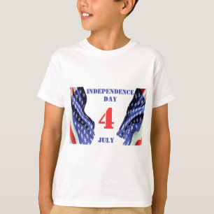 7月4日の独立記念日の米国国旗 Tシャツ