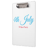 7月4日の独立記念日の追加文字カスタム クリップボード (左)