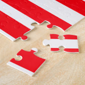 7月4日の独立記念日を追加ネーム文字米国国旗 ジグソーパズル (側面)