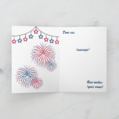 7月4日の独立記念日アメリカン・イーグル カード (内部)