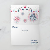 7月4日の独立記念日アメリカン・イーグル カード (内部)