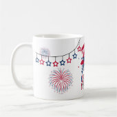 7月4日の独立記念日アメリカン・イーグル コーヒーマグカップ (左)