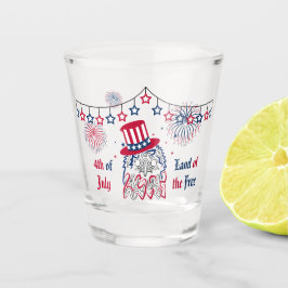 7月4日の独立記念日アメリカン・イーグル ショットグラス