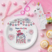 7月4日の独立記念日アメリカン・イーグル ペーパープレート (パーティー)