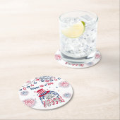 7月4日の独立記念日アメリカン・イーグル ラウンドペーパーコースター (インサイチュ)