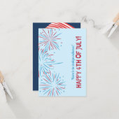 7月4日の独立記念日カードとギフト! カード (正面/裏面インサイチュ)
