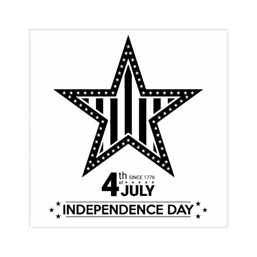 7月4日の独立記念日ゴム印 ラバースタンプ (インプリント)