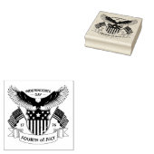 7月4日の独立記念日ゴム印 ラバースタンプ (押印)