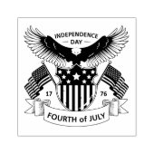 7月4日の独立記念日ゴム印 ラバースタンプ (インプリント)