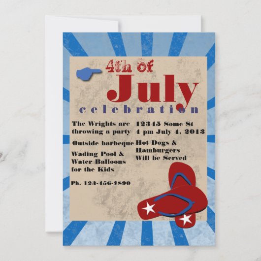 7月4日の独立記念日バーベキュー (正面)