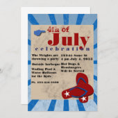 7月4日の独立記念日バーベキュー (正面/裏面)