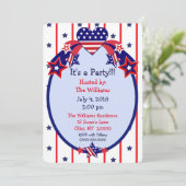 7月4日の独立記念日パーティー 招待状 (スタンド正面)