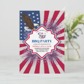 7月4日の独立記念日パーティー 招待状 (スタンド正面)
