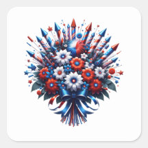 7月4日の独立記念日ブーケ