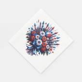 7月4日の独立記念日ブーケ スタンダードランチョンナプキン (角)