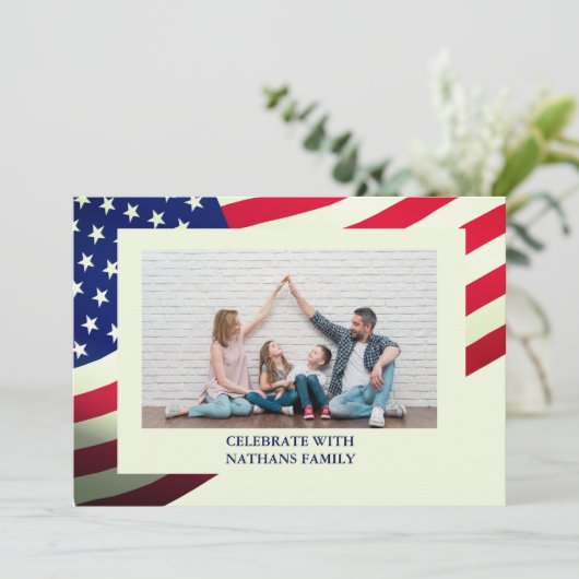 7月4日の独立記念日赤白青写真 シーズンカード (スタンド正面)