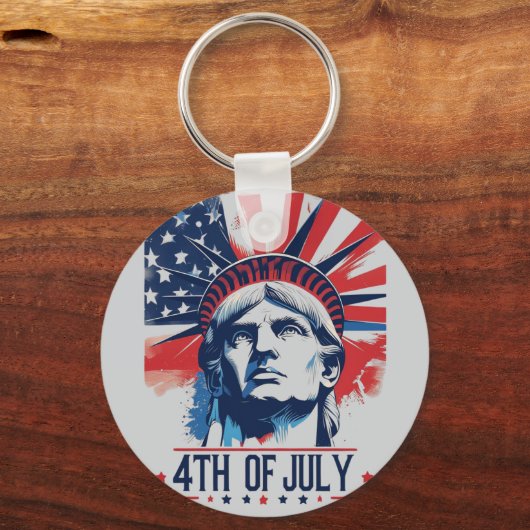 7月4日の独立記念日 キーホルダー (裏面)
