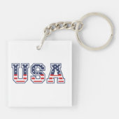 7月4日の独立記念日 キーホルダー (裏面)